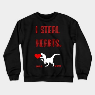 I i Steal Hearts Trex Dino Cute Baby Boy Valentines Day Gift 2021 Crewneck Sweatshirt